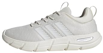 adidas Damen Cloudfoam Flex Elastic Laces Shoes, Chalk White/Core White/Matte Silver, 40 2/3 EU