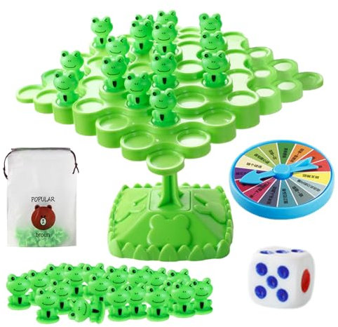 Frosch Balance Table Game, Frog Balance Game | Desktop Frog Balance Toy für Mädchen | Eltern-Kind-Interaktive-Spiele für, Kindergarten, Innen-, Außen-, Reisen