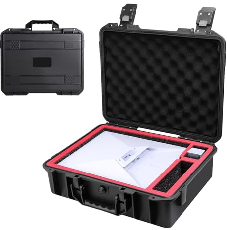 Hardcase Tasche für Starlink, Wasserdichter Stoßfeste Hartschalenkoffer für Starlink Mini Set IP67 Wasserdicht Reiseetui Hartschalen-Aufbewahrungsbox für Ständer Rohradapter Netzteil Kabel