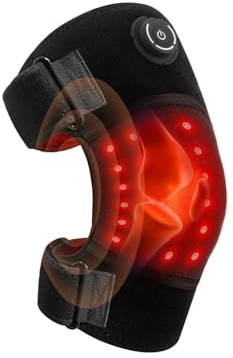 Red Light Therapy für Knie, Rotlichttherapie - und Ellenbogengelenk, Kabelloses Wiederaufladbares Design, Größere Batteriekapazität, für ältere Menschen und Sportler