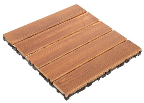 HOUDERCO Interlocking Patio Tiles Durable Decking Tiles for Garden Balcony and Decoration Easy to Install Outdoor Flooring Weatherproof and Versatile Splicing Design