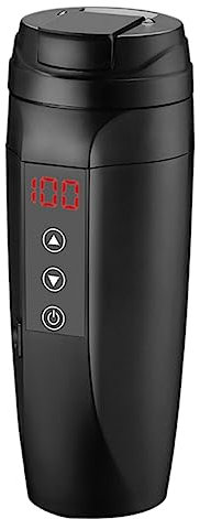 LOPUNER Taza Térmica Eléctrica Inoxidable para Bebidas Compatible para Café y Comida Instantánea