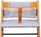 JYOKO KIDS Hochstuhl Kissen kompatibel mit stokke tripp trapp (White Star)