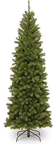 National Tree Company Künstlicher schmaler Weihnachtsbaum, grün, Nordvalley Fichte, inklusive Ständer, 1,8 m