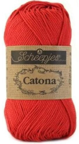 Scheepjes - Scheepjes Catona 516 Candy Apple Yarn - 1x25g