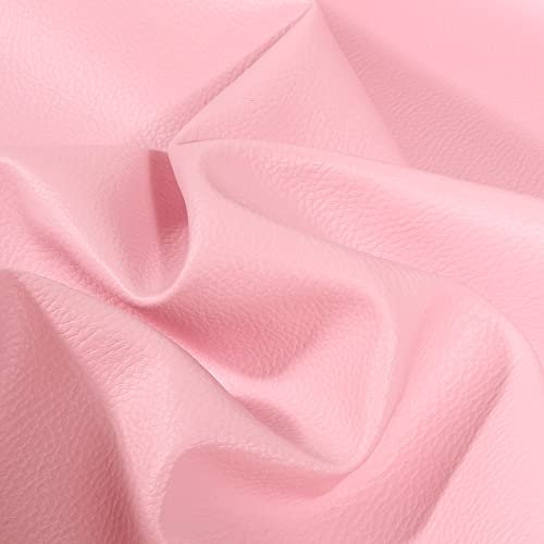 Craftine Simili Cuir d'ameublement uni Rose poudré - par 50 cm
