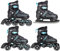 CROXER Optima 4in1 Inline Skates Triskates Rollschuhe Schlittschuhe Inliner für Kinder Erwachsene verstellbar (Black/Mint, 39-42 (24cm-26,5cm))