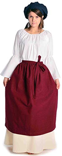 HEMAD Mittelalter Schürze Baumwolle Modell: Repanse, Rot