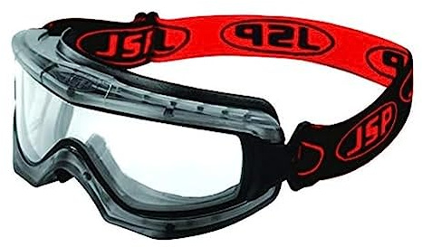 JSP EVO Safety Goggles Gas (non vented) (AGM030-623-000) | Non-vented safety goggles with anti-scratch, anti-mist and UV protection for sealed eye coverage. EN 166 certified