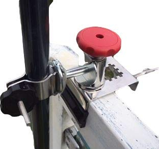 XXL balkongeländer halterung sonnenschirm - EDELSTAHL-UNIVERSAL - DUO-FUNKTIONSHALTERUNG DREHBAR 360 ° - An runde - eckige Geländer BIS 70 mm Ø SPREIZUNG - für Schirmstöcke bis 38 mm Ø -