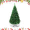 RELAX4LIFE 210cm Weihnachtsbaum Künstlich (Ø ca. 122 cm) 950 Spitzen Tannenbaum mit Metallständer Grün Christbaum