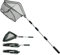 Épuisette de Pêche Pliable,190cm Long Manche Téléscopique,Poteau en Alliage d'Aluminium 4 Section/Filet Nylon Triangulaire,Extensible de 36 à 75 Pouces,pour Carpe Truite Crevette Etang Bassin Poisson