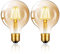 Sarveeta Edison Vintage Glühbirne E27,G80 Retro LED Filament Lampe 4W,470LM,2800K Warmweiß,2 Stück