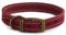 Ancol Timberwolf Premium Leather Dog Collar - Comfortable Durable Pet Training Accessory - Raspberry Bridle Leather - Soft Supple Waterproof Treated - 50-59cm Size 7