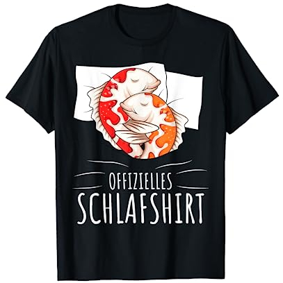 Offizielles Schlafshirt Koi Fisch Koi Züchter T-Shirt