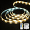 LED Streifen Batterie - 1 Stück led band mit batterie, 5M 150LEDs led strip mit batterie 8 Modi mit IR Fernbedienung, LEDs Lichtband Batteriebetrieben Wasserdicht Outdoor Indoor Anwendbar (Warmweiß)