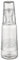APS Glaskaraffe -OLD FASHIONED- Ø 9,5 cm, H: 31 cm Glas 2-teiliges Set, bestehend aus: - Glaskaraffe Ø 9,5 cm, H: 27 cm, 1 Liter - Trinkglas Ø 8 cm, H: 12 cm, 0,3 Liter