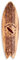DECLINA, Dekoratives Surfbrett, Wanddekoration, Surfbrett, Alu-Dibond, Surfbrett, Deko, Hawaii Beach, 100 x 30 cm