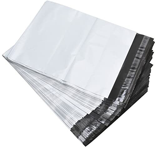 Versandtaschen aus Kunststoff, Verpackungsmaterial, 152 mm x 228 mm, 100 Stück, wasserdicht, blickdicht, selbstklebend