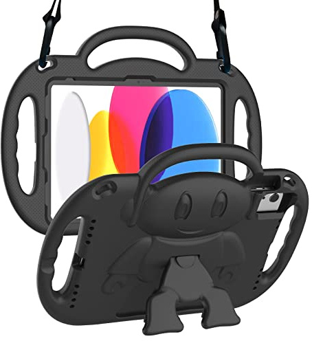 SUPLIK Funda infantil para iPad de 10ª generación y Air de 11 pulgadas (M2) 2024 y Air de 5ª/4ª generación de 11.9 pulgadas y Pro 11, funda duradera a prueba de golpes con correa para el hombro y