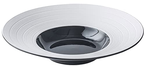 Plato de Cena Platos, patrón Cepillado Simple Plato de Sombrero de Paja de 10 Pulgadas Restaurante Occidental Creativo Plato de Sopa Profunda Juego de Pasta vajilla