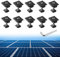 Anbte Morsetti Centrali 10 Pezzi Forma di T In Lega di Alluminio in Alluminio 30/35mm Attacco su Guida di Montaggio Fotovoltaico,Pannello Solare Fotovoltaico-Nero