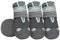 SlowTon Hundeschuhe Pfotenschutz, 4 Stück wasserdichte Hunde Schuhe Outdoor mit Rutschfester Sohle, reflektierendem Klettverschluss Hundestiefel für kleine mittlere große Hunde Winter(Grau, Size 6)