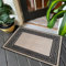 Fit Even Greeky Door Mat – Non-Slip Washable Doormat, Heavy Duty Welcome Dirt Trapper, Water Absorbent Floor Mat for Indoor/Outdoor Use, Front Entrance, and Kitchen (Beige & Black, 40x60 cm)