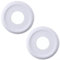 2 Pack Split Lighting PU Ceiling Medallion Ceiling Cover Plate, Round Split Medallion PU Decorative Ceiling Fan Light Fixtures Covers Plate for Light Fixtures Ceiling Light Trim