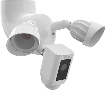Koroao Kamera-Halterung für den Außenbereich, kompatibel mit R-ing Floodlight Cam Wired Pro/Plus, Blink Wired Floodlight und WYZE Floodlight v2 Kameras (weiß)