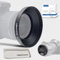 58mm Paraluce grandangolari,Per obiettivi grandangolari,compatibile con tutti gli 58mm obiettivi della fotocamera +1pcs 58mm Copriobiettivo+1pcs panno per la pulizia delle lenti