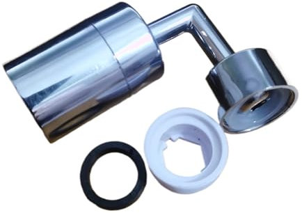 VVCPVDXCI 1440° schwenkbarer Wasserhahn-Luftsprudler aus Kunststoff, Spritzschutz, Küchenarmatur, Verlängerung, Wasserdüse, Wasserhahn, 22/24 mm Adapter, Wasserhahn, Bubbler-Roboterarm