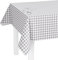LILENO HOME Tischdecke abwaschbar als Meterware 240x140cm (Schnittkante) in Karo Grau S Motiv - Wachstuchtischdecke wasserabweisend ideal als Tischtuch o. Tischläufer für Bierzeltgarnitur