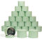 Lot de 24 boîtes à bougies avec couvercles - 238 ml - Sans couture - Pour la fabrication de bougies - Pots à bougies vides - Menthe