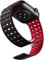 Bandletic Magnetico Cinturino Compatibile con Cinturino Apple Watch 42mm(Series 10) 40mm 41mm 38mm,Morbido Silicone Sport Banda per iWatch Ultra Series 10 9 8 7 6 5 4 3 2 1 SE per Donne,Nero Rosso