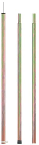 Homgoday Teleskop-Zeltstange mit Länge von 170-255 cm, verzinkter Stahl