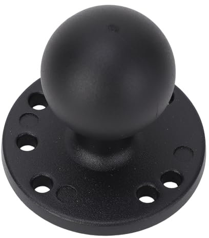 Ram-Kugelhalterung, Ram-Mount-Kugelhalterung, 1,5-Zoll-Kugelhalterung mit Runder Platte aus Aluminiumlegierung, AMPS-Loch, für RAM-Halterungen, Kugel-Doppelsockelarm der Größe C
