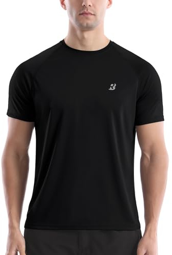 Roadbox Herren Kurzarm Rashguard, UV Schutz UPF 50+ Schnelltrocknend Bade Shirt, Atmungsaktives Outdoor Wassersport Shirt