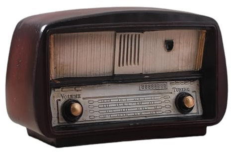 Kuntesetty Vintage Radio Ornament Gift Desk Decoration for Shelf