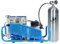 TUDIVING-4500Psi/300Bar Diving Air Compressor, 100L/Min Pcp Air Compressor, Scuba High Pressure Pump with 11.1L Diving Aluminum Bottle(Automatic Shutdown)