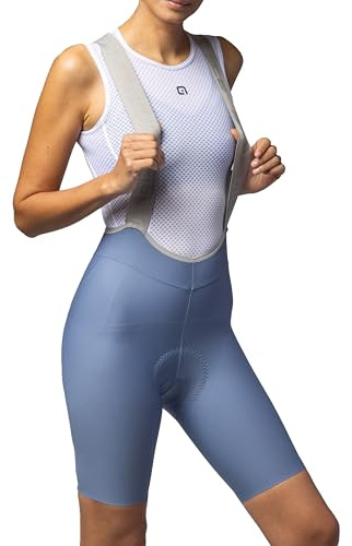 Alé Cycling Women's PR.E Master 2.0 Bib Shorts, Steel Blue, L