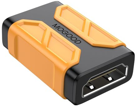 MOGOOD HDMI Accoppiatore 8K, 1 Pezzi HDMI 2.1 Femmina a Femmina Adattatore, Supporto 3D 8K@60Hz/4K@120Hz UHD HDR eARC, per Cinema, Proiettori, TV, PC, Monitor, Game Console