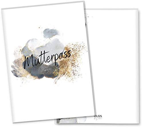 OLGS Mutterpass Hülle Glamour Splash-02, Stylische Kunststoffhülle