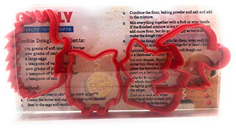 Wildlife Cookie Cutter Set of 4 - Fox, Owl, Hedgehog & Squirrel Cookie Cutter, Biscuit, Pastry, Fondant Clay Cutters