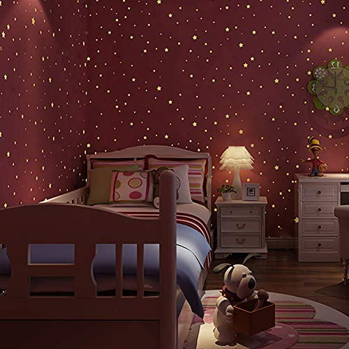 Echt Tiny Mini 3D Gewölbt Glühen im Dunkeln Sterne, 826 Stk Glühende Punkte und Sternchen, Klebende Glühende Sterne für Kinder, Schlafzimmer, strahlende Sterne Aufkleber, einen Sternenhimmel Schaffen