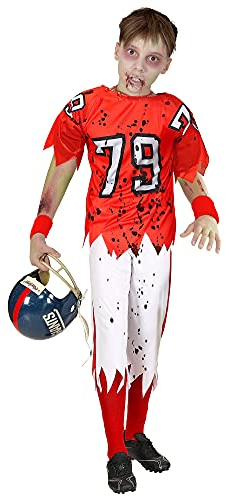 W WIDMANN MILANO Party Fashion - Kinderkostüm Zombie American Football Player, High School, Halloween