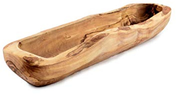 Pure Olive Wood Brotkorb, Holz, Braun, 35 mm x 8 mm