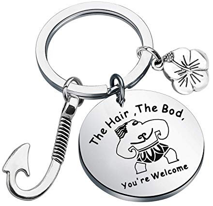ENSIANTH Prinzessinnen-inspiriertes Geschenk The Hair The Bod You're Welcome, hawaiianisches Geschenk, silber, Small