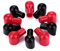 ANEMIN battery terminal cover Boots Insulating protective Lug caps for car Marine Commercial Power Sports - 12x20mm- 20PCS