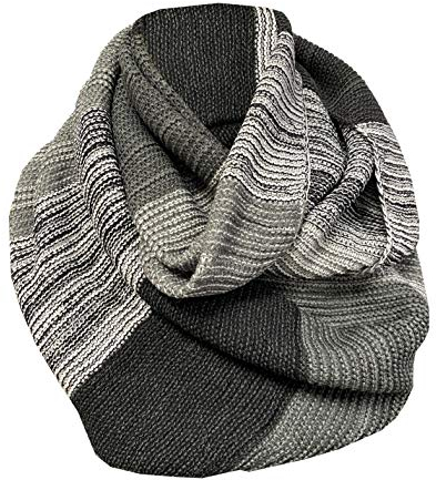 super soft knitted GREY SNOOD SCARF chunky knit winter scarf Neck warmer infinity scarf loop oversized winter warm scarf